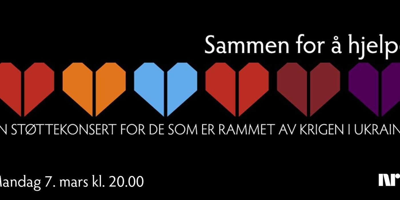 TV-innsamling for de som er rammet av krigen i Ukraina - 7.mars kl.20.00