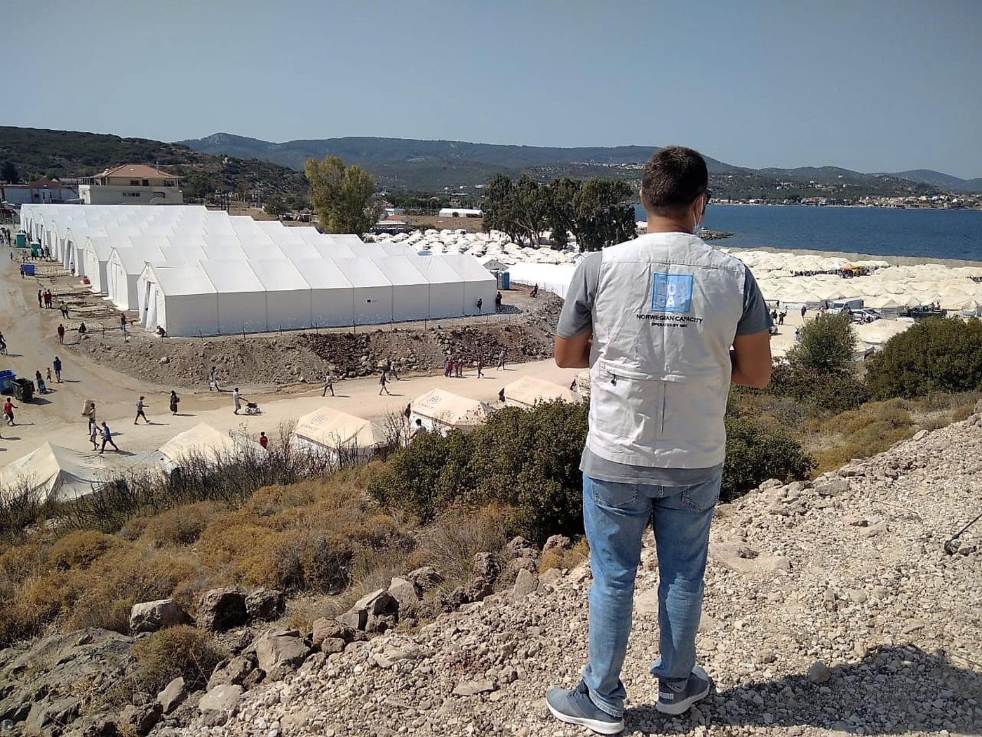 NORCAP expert Konstantinos Karagiannis is working with the Reception and Identification Service (RIS) in Greece, to make sure asylum seekers are properly registered and able to file their asylum claims from the new camp in Lesvos.