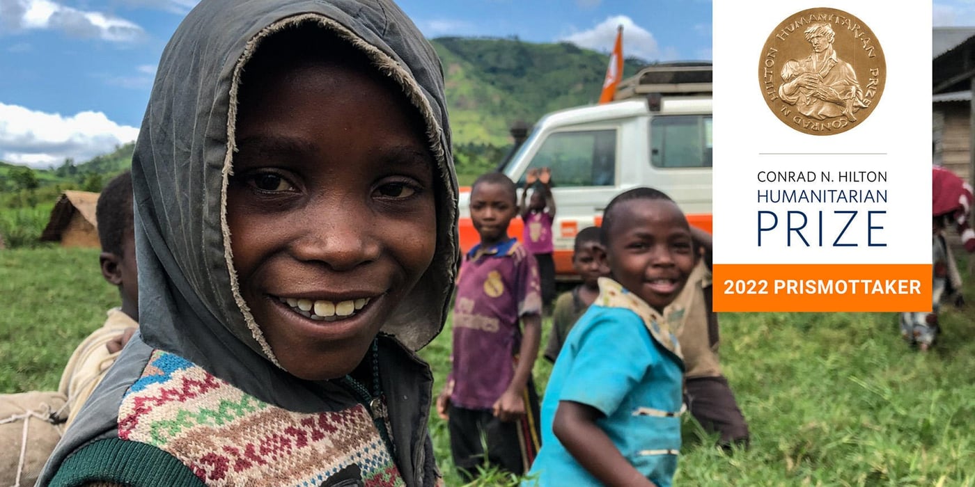 Flyktninghjelpen er prismottaker av Conrad N. Hilton Humanitarian Prize 2022.