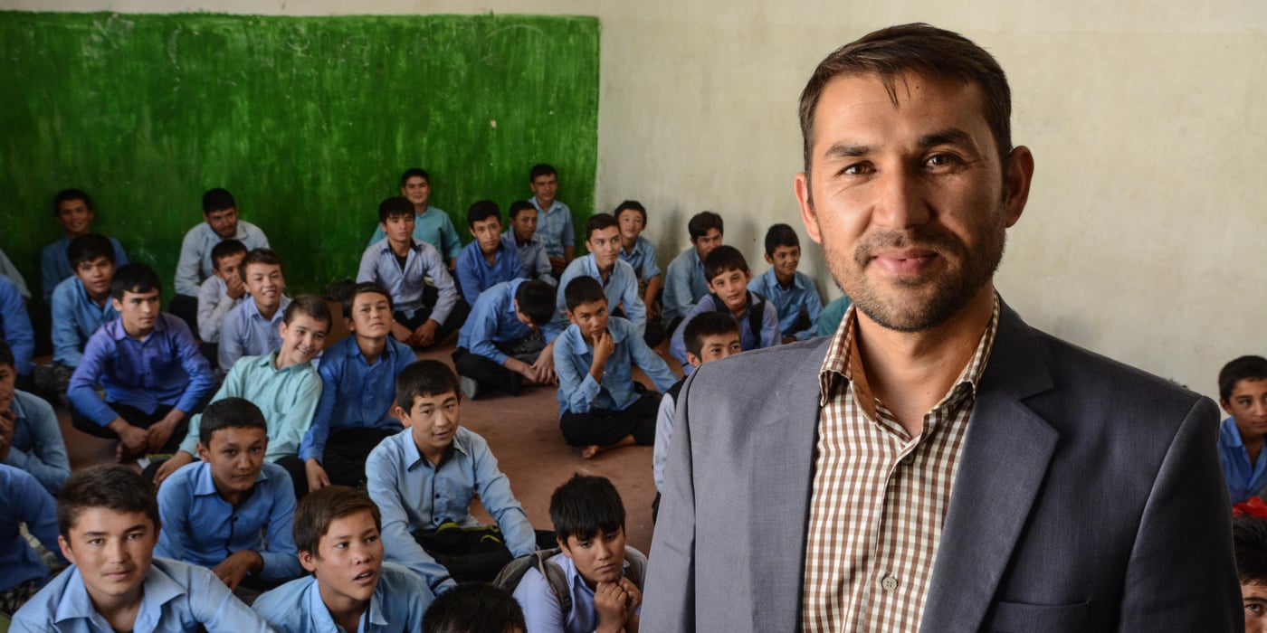 Principal at Gebreal boys high school in Herat, Hossein Ibrahimi. Photo: Tiril Skarstein, NRC