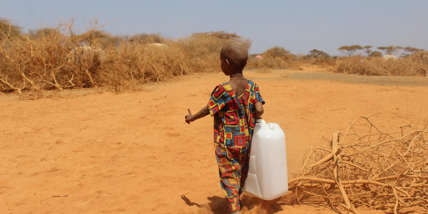 This little girl in Ethiopia's Somali region has just received NRC WASH items and is on her way back to her family.
Photo: NRC/Sidney Kung'u