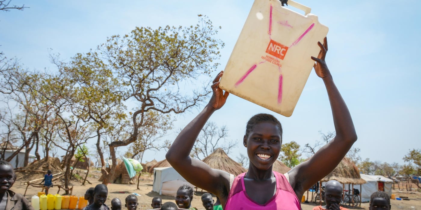 Angelina (23) had just been sitting for her last exam in South Sudan, when she quickly had to flee the country. Now she is living in Bidibidi in Uganda.
"It is the first time I have left my own country. But it is okay to be in Uganda. We were welcomed with some basic food and a plot where we could stay," she says.
Still she hopes to be able to return back home one day.
"Now we need to pray for peace in South Sudan."
Photo: NRC/Tiril Skarstein