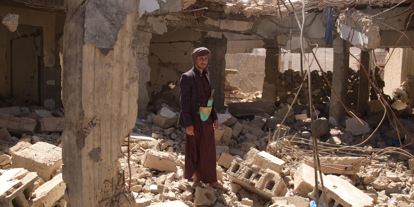 Mohammed Abdullah Al Tamerah lost two of his daughters, his mother, his brother and two sisters in an air strike on his house in Amran.
“I didn't expect this. This is horrible. The aggression is ruthless... it kills... Most of those who were killed are children and women.”
Photo: Karl Schembri/NRC