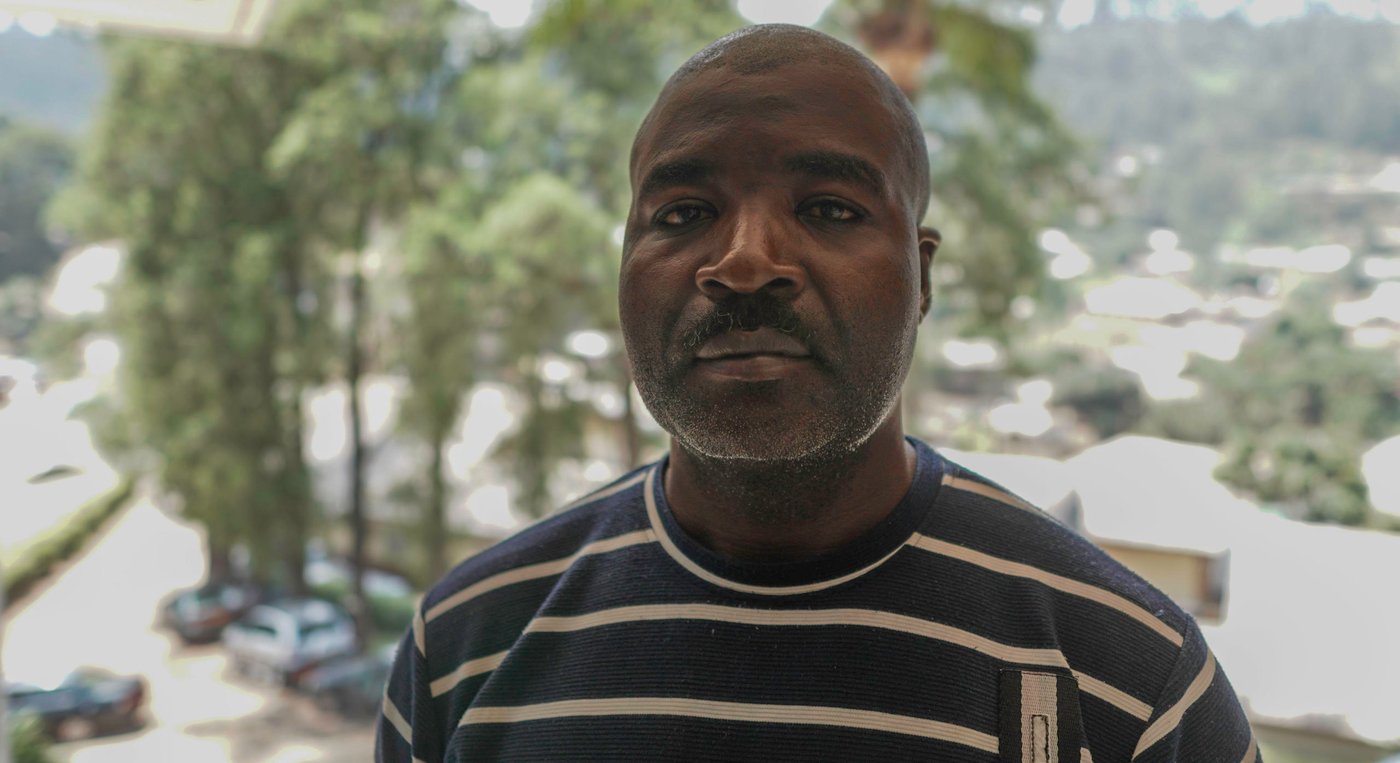 "There were killings and be-headings, the violence was so much I couldn't stay in Belo any longer." Alfred, 42 on his decision to leave his village Belo and relocate to Bamenda the capital of North-West Cameroon. He was one of 800 recipients of WASH and shelter kits distributed to displaced people by NRC.
Photo: Itunu Kuku/NRC
