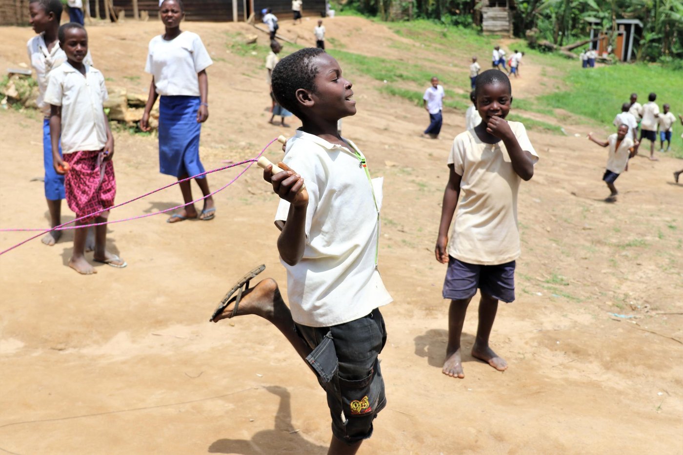 Bahati is fourteen-years-old and lives in Kasave village in Rutshuru territory, DR Congo.
When we met him, he was attending the five grade at Kihito primary school where NRC distributed notebooks, pens, pencils, and other school supplies to enable vulnerable crisis-affected children to afford better their education in a protected and secure environment.
In 2017, given the fact that his parents were unable to pay his school fees, Bahati dropped out of school for one year. During this time, he was feeling bad and bored to stay home alone while his friends and schoolmates were at school. When NRC selected him to participate in the catchup class, Bahati was very happy and motivated to go back to school again. Since he has attended NRC catch up class, Bahati is now very devoted to the French language in order to be able to communicate better with French speakers. Bahati would like to become a teacher so that he can teach others children. During the reaction time at Kihito primary school, he usually plays football and jumps rope with his schoolmates.
With support from the European Union Civil Protection and Humanitarian Aid (ECHO) and the Swedish International Development Cooperation Agency (Sida) NRC distributed notebooks, pens and pencils to over 13 200 students, including Bahati, to ensure that they study in a protected and safe environment. NRC also trained teachers of Psychosocial Support and Classroom Management to ensure quality education for the conflict-affected children, and trained Parent Teacher Committees on school management. In addition, we supported over 4 200 students with catch-up class to help them reintegrate into school where they will study for free this year thanks to cash transfers to the schools that contributed to teacher payment, purchase of school materials and other needs.
Thanks to this response, NRC built twenty-eight new classrooms in fourteen conflict-affected primary schools in Rutshuru; these classrooms are currently hosting the children from the local community, returnees and displaced children— thus, numbers of students enrolled have doubled and the schooling conditions have improved significantly compared to last year.
November 2018
Photo: NRC/Ephrem Chiruza