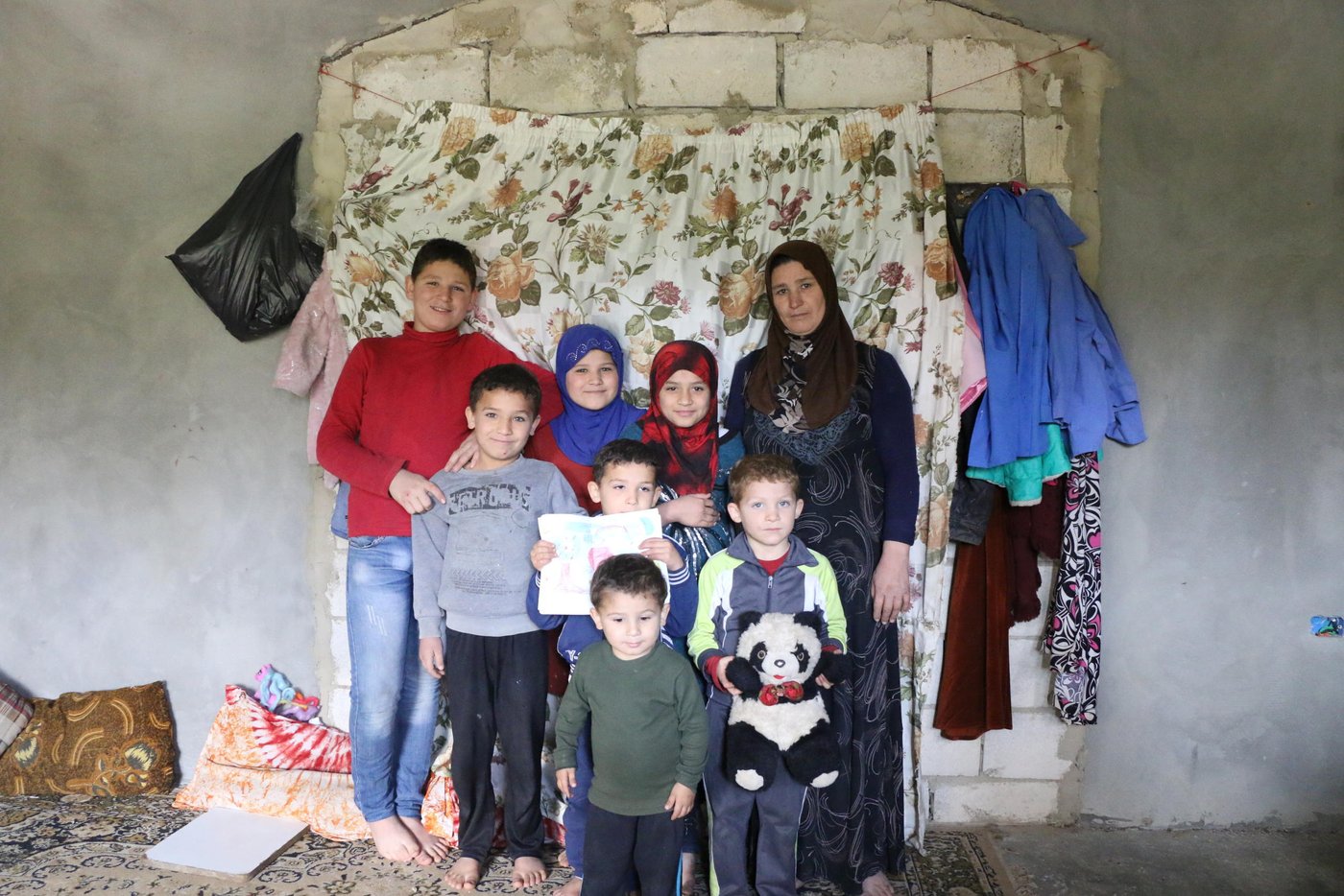 Safaa, 45, a mother of seven children, fled with her family to South Lebanon, but have never settled in one place.
“We have moved to more than 30 houses in eight years because we cannot afford the rent costs. We always looked for rent-free houses to settle in,” says Safaa.
Photo: Nadine Malli