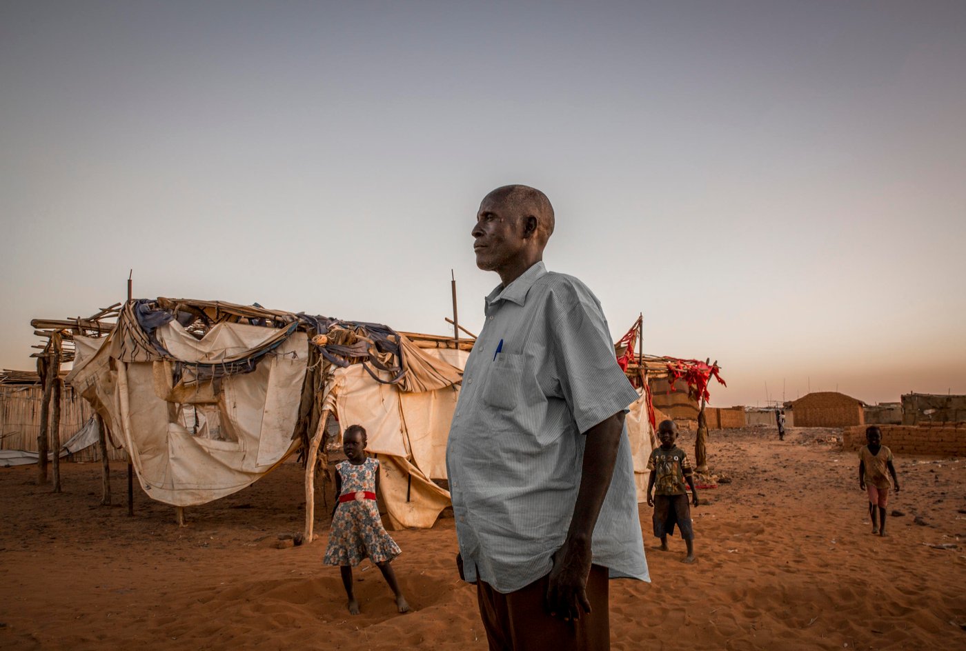 George Allam Lolika-Khalil, one of the so-called sultans in the Nivasha open areas where refugees from South Sudan are living. 

Photo: Ingebjørg Kårstad/NRC