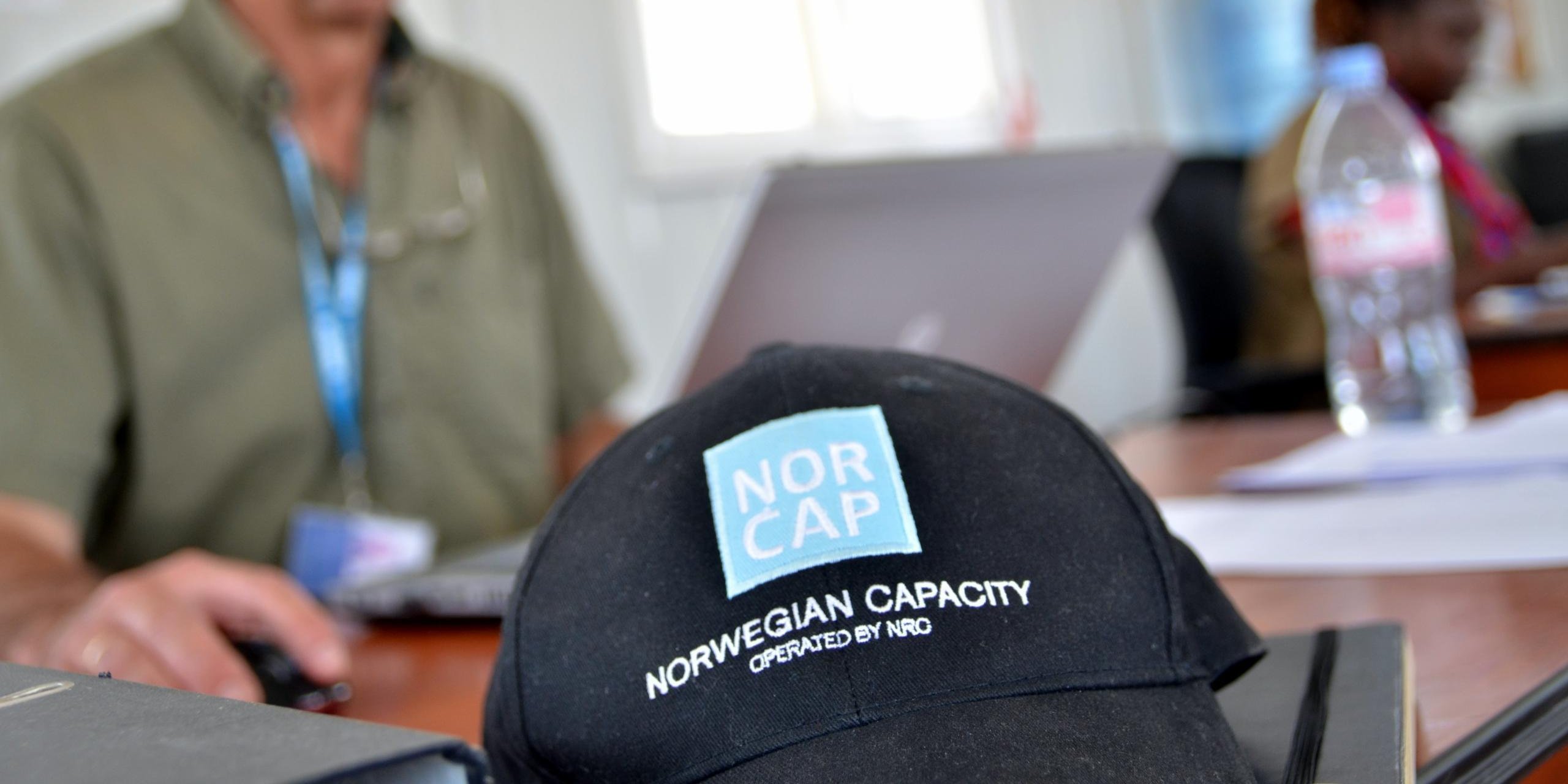 Hans Christen Knævelsrud working on camp management for UNHCR in Zaatari Camp in Jordan (Photo: NRC/Christian Jepsen)