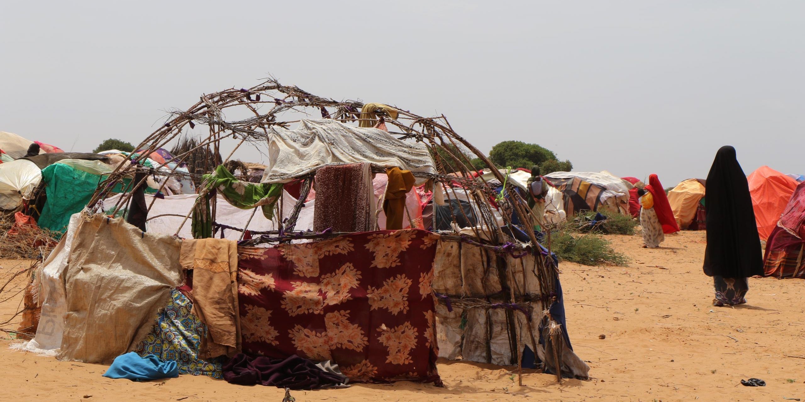 Luglow, a temporary IDP settlement in the outskirts of Kismayo town for the people displaced by the drought in Somalia.

Photo: Abdulkadir Mohamed/NRC
Date: December, 2021