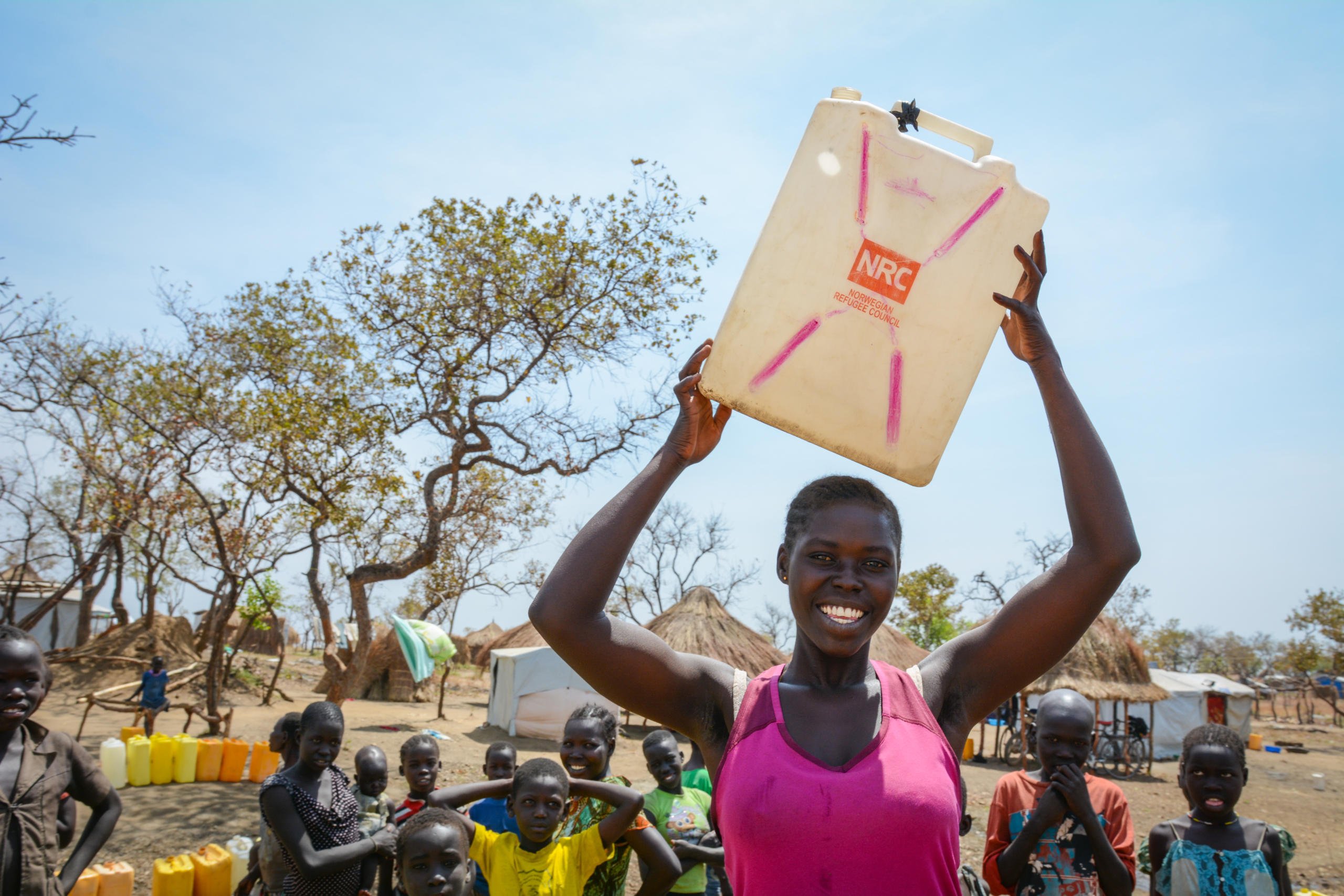 Angelina (23) had just been sitting for her last exam in South Sudan, when she quickly had to flee the country. Now she is living in Bidibidi in Uganda.
"It is the first time I have left my own country. But it is okay to be in Uganda. We were welcomed with some basic food and a plot where we could stay," she says.
Still she hopes to be able to return back home one day.
"Now we need to pray for peace in South Sudan."
Photo: NRC/Tiril Skarstein