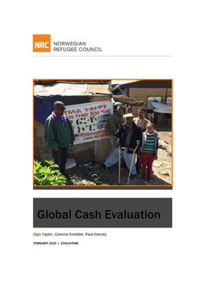 Front page of the Global Cash Evaluation.