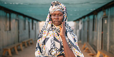 Portrett av en kvinne fra Sør-Sudan.