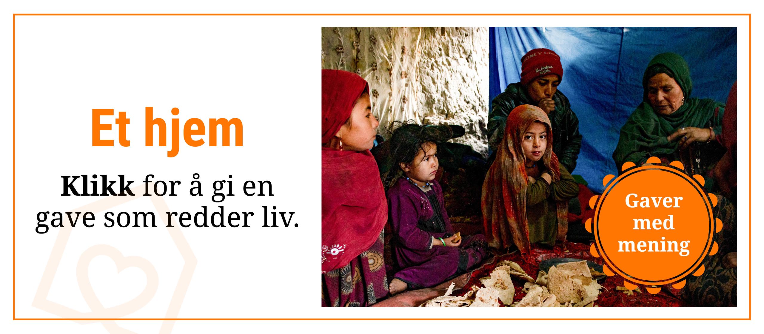 Et hjem: Klikk for å fi en gave som redder liv