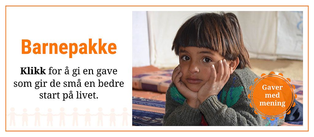 Barnepakke: Klikk for å gi en gave som gir de små en bedre start på livet.