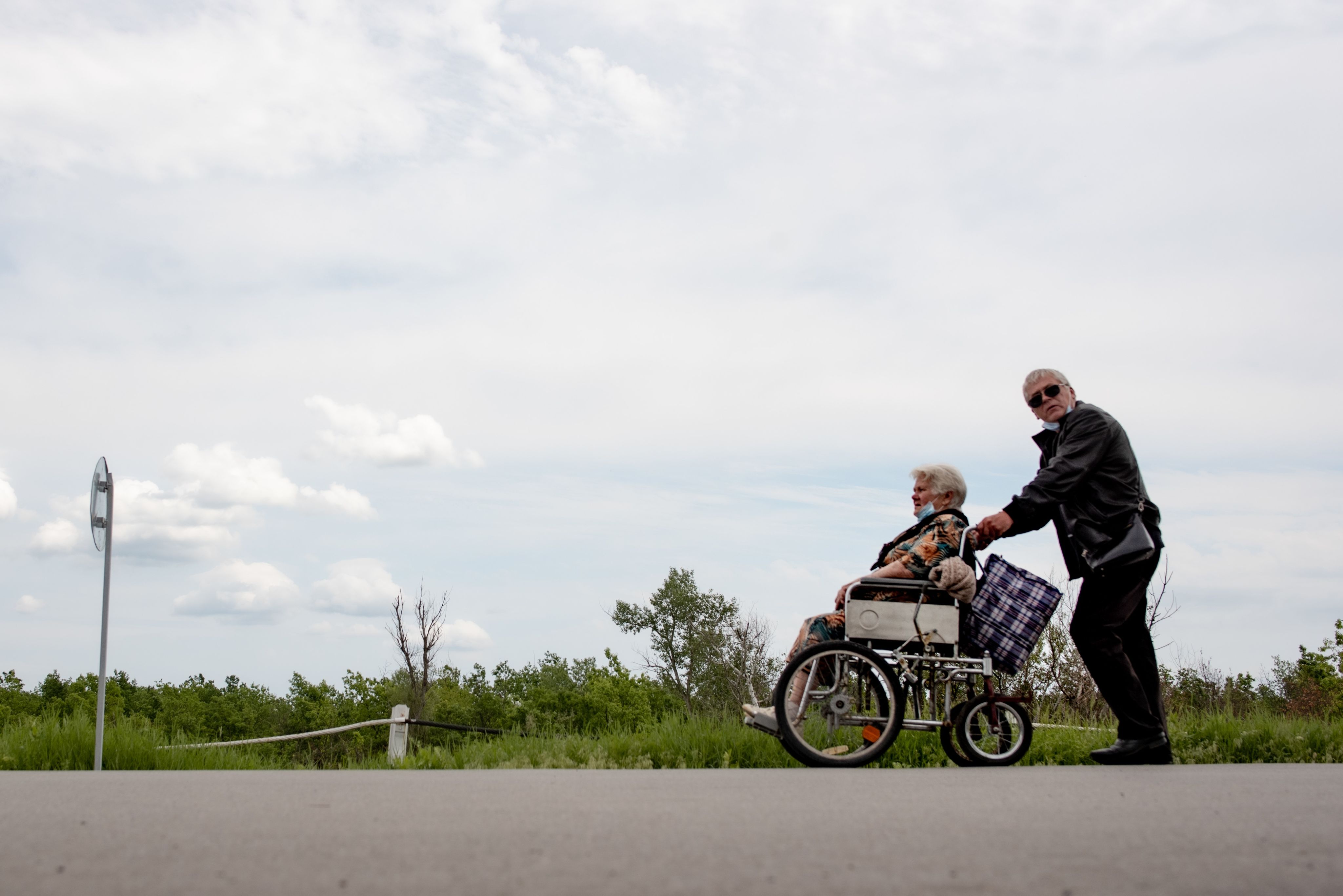 The crossing point of Stanytsia Luhanska. Photo: Christian Jepsen/NRC