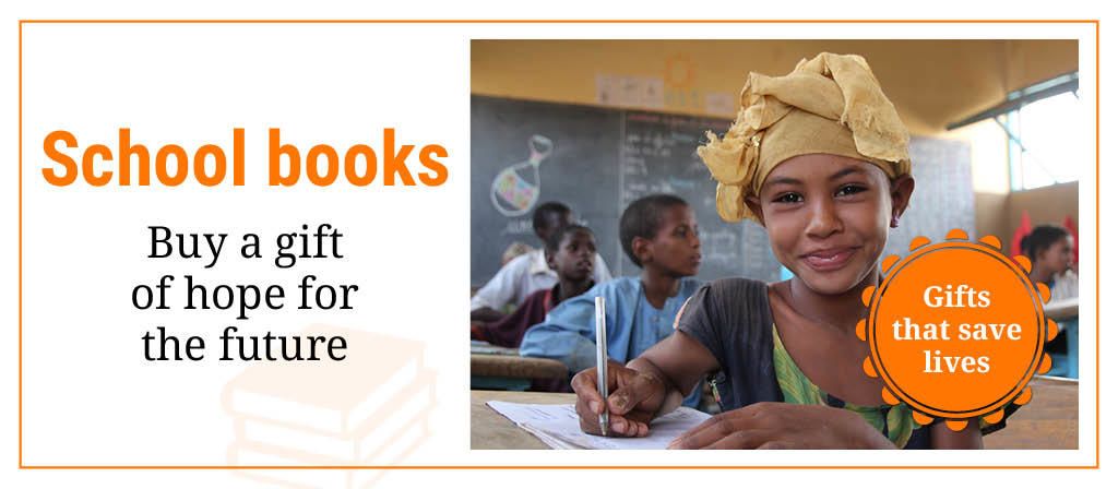 Gifts that save lives - School books: Buy a gift of hope for the future