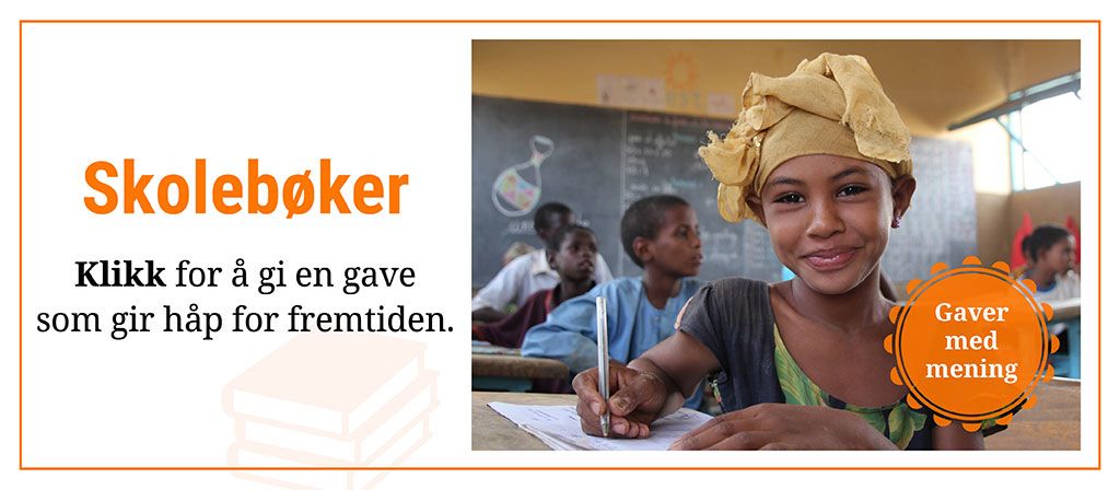 Gaver med mening - Skolebøker: Klikk for å gi en gave som gir håp for fremtiden.